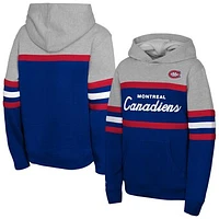 Youth Mitchell & Ness  Blue Montreal Canadiens Head Coach Pullover Hoodie