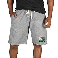 Men's Concepts Sport Gray Seattle Kraken Mainstream Tri-Blend Shorts