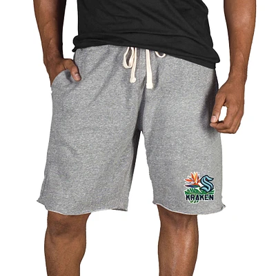 Men's Concepts Sport Gray Seattle Kraken Mainstream Tri-Blend Shorts
