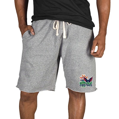 Men's Concepts Sport Gray Washington Capitals Mainstream Tri-Blend Shorts