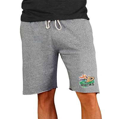 Men's Concepts Sport Gray Anaheim Ducks Mainstream Tri-Blend Shorts
