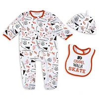 Newborn & Infant WEAR by Erin Andrews Philadelphia Flyers Sleep and Play Sleeper Set with Bib