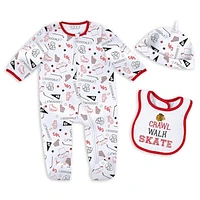 Newborn & Infant WEAR by Erin Andrews Chicago Blackhawks Sleep and Play Sleeper Set with Bib