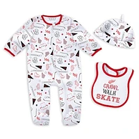 Newborn & Infant WEAR by Erin Andrews Detroit Red Wings Sleep and Play Sleeper Set with Bib