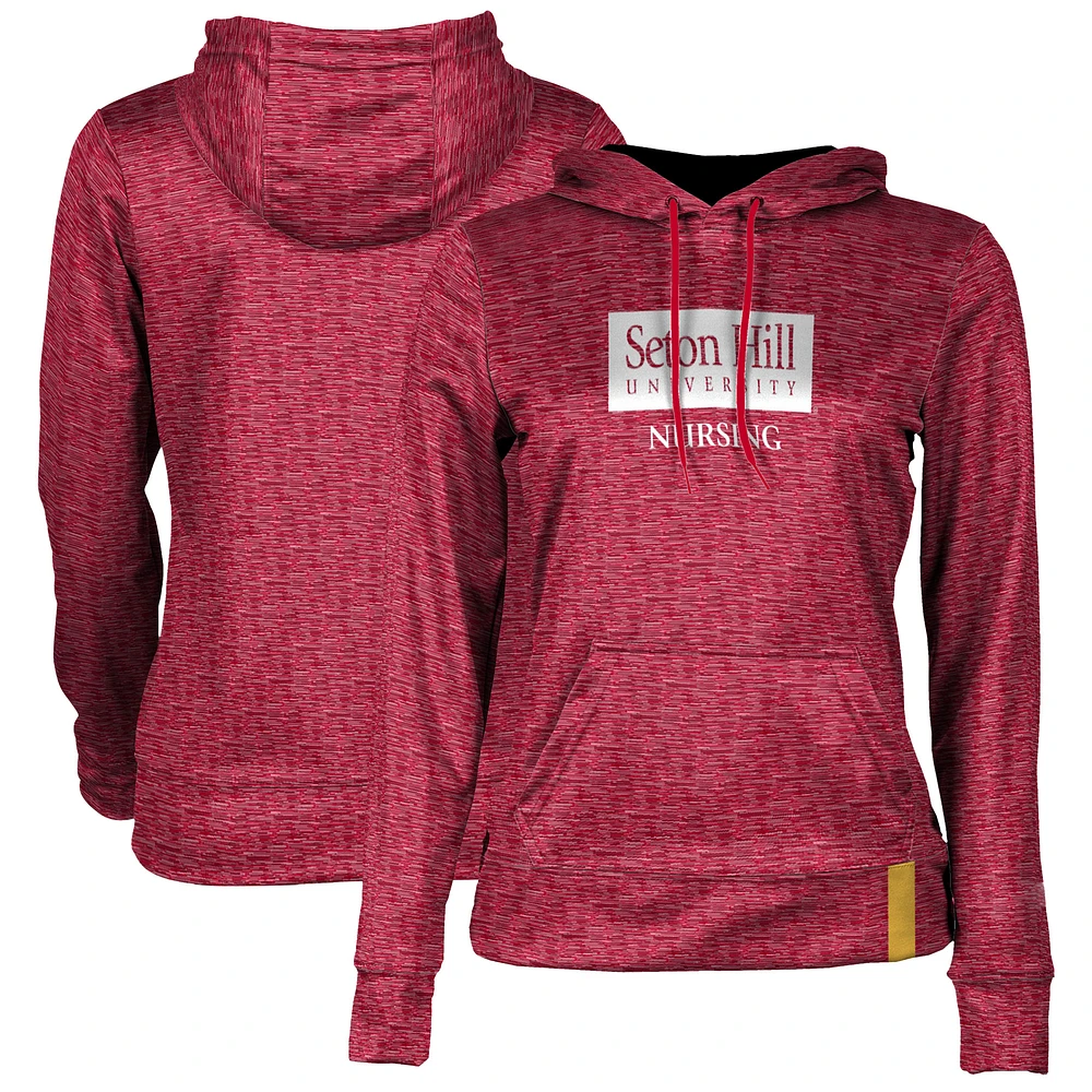 Women's ProSphere Red Seton Hill Griffins Nursing Pullover Hoodie