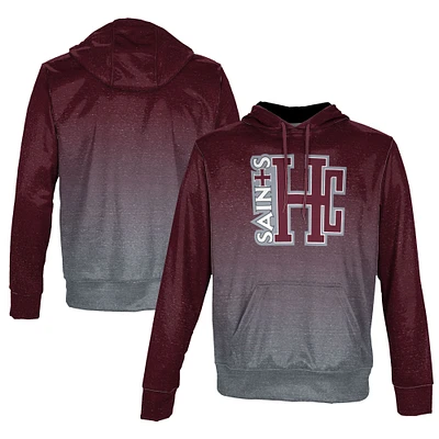 Youth ProSphere Maroon Holy Cross Saints Ombre Pullover Hoodie