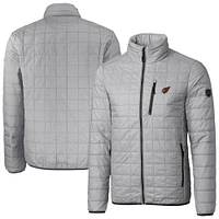 Men's Cutter & Buck Gray Arizona Cardinals Rainier PrimaLoft Eco Insulated Full-Zip Puffer Jacket