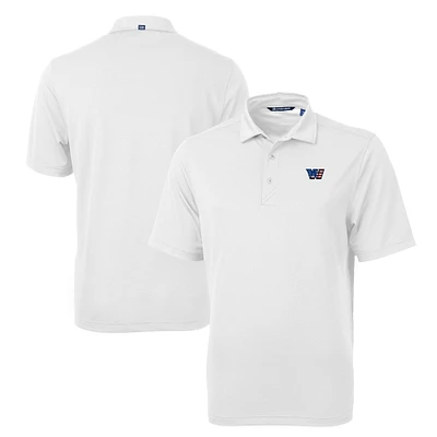 Men's Cutter & Buck White Washington Commanders Big Tall Virtue Eco Pique Recycled Polo