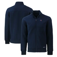 Men's Cutter & Buck Navy Tampa Bay Buccaneers Big Tall  Americana Roam Eco Recycled Full-Zip Jacket