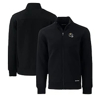 Men's Cutter & Buck Black Jacksonville Jaguars Big Tall  Roam Eco Recycled Full-Zip Jacket