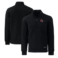 Men's Cutter & Buck Black Kansas City Chiefs Big Tall  Roam Eco Recycled Full-Zip Jacket