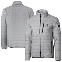 Men's Cutter & Buck  Gray Indianapolis Colts Big Tall Rainier PrimaLoft Eco Insulated Full-Zip Puffer Jacket