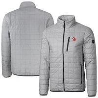 Men's Cutter & Buck  Gray Tampa Bay Buccaneers Big Tall Rainier PrimaLoft Eco Insulated Full-Zip Puffer Jacket