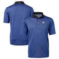 Men's Cutter & Buck Royal Indianapolis Colts Big Tall Virtue Eco Pique Micro Stripe DryTec Tri-Blend Recycled Polo