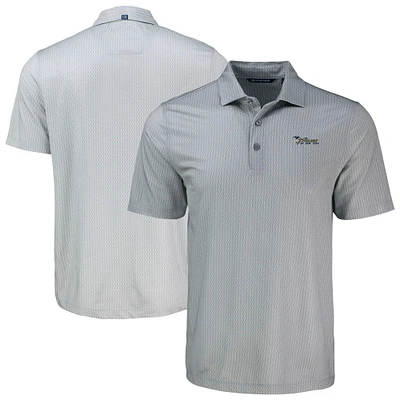 Men's Cutter & Buck Gray New York Jets Pike Eco Shadow Check Print