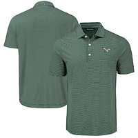 Men's Cutter & Buck Green Philadelphia Eagles Forge Eco Fine Line Stripe Polo
