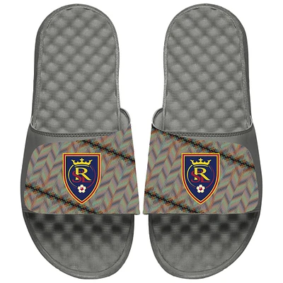Unisex ISlide Gray Real Salt Lake 2024 Hispanic Heritage Side Sandals