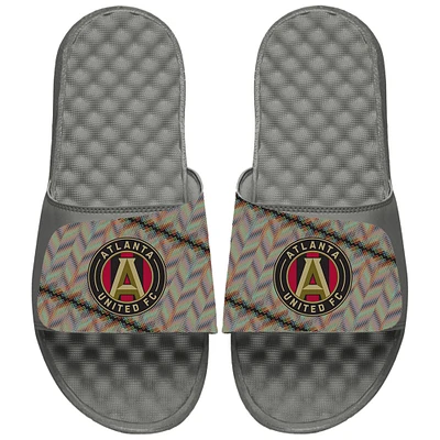 Unisex ISlide Gray Atlanta United FC 2024 Hispanic Heritage Side Sandals