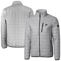 Men's Cutter & Buck Gray Atlanta Falcons Big Tall Rainier Eco Insulated PrimaLoft Full-Zip Puffer Jacket