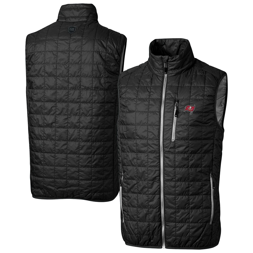 Men's Cutter & Buck Tampa Bay Buccaneers Big Tall Rainier PrimaLoft® Eco Insulated Full-Zip Puffer Vest