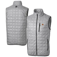 Men's Cutter & Buck Cincinnati Bengals Big Tall Rainier PrimaLoft® Eco Insulated Full-Zip Puffer Vest