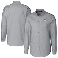 Men's Cutter & Buck Charcoal Los Angeles Rams Stretch Oxford Big Tall Long Sleeve Dress Shirt