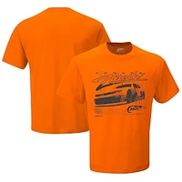 Men's JR Motorsports Official Team Apparel Orange Connor Zilisch Car T-Shirt