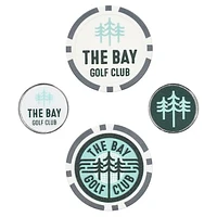 WinCraft The Bay Golf Club 4-Pack Ball Marker Set