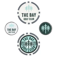 WinCraft The Bay Golf Club 4-Pack Ball Marker Set