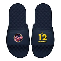 Men's ISlide Damiris Dantas Navy Indiana Fever Logo Split Slide Sandals