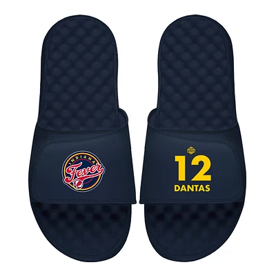 Men's ISlide Damiris Dantas Navy Indiana Fever Logo Split Slide Sandals