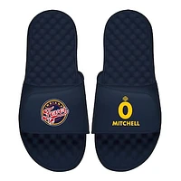 Men's ISlide Kelsey Mitchell Navy Indiana Fever Logo Split Slide Sandals
