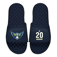 Men's ISlide Maddy Siegrist Navy Dallas Wings Logo Split Slide Sandals