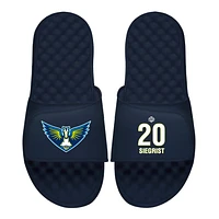 Men's ISlide Maddy Siegrist Navy Dallas Wings Logo Split Slide Sandals