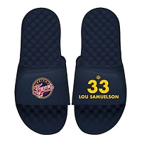 Men's ISlide Katie Lou Samuelson Navy Indiana Fever Logo Split Slide Sandals