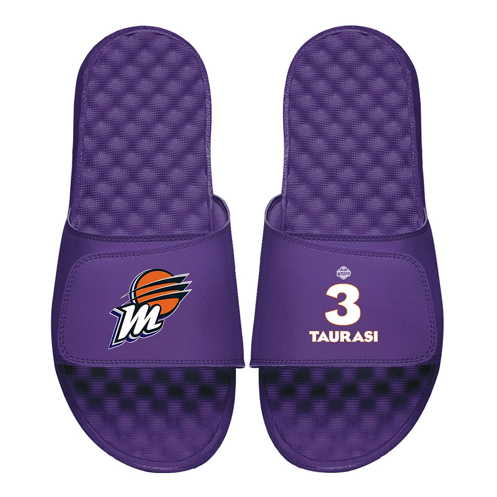 Men's ISlide Diana Taurasi Purple Phoenix Mercury Logo Split Slide Sandals