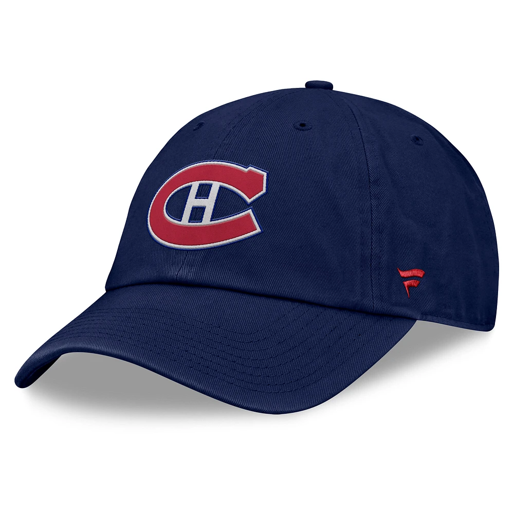 Men's Fanatics Navy Montreal Canadiens Decades Collection Adjustable Hat