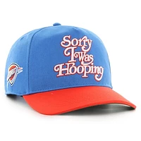 Men's '47 x Brand Seen Sorry I Was Hooping Blue/Orange Oklahoma City Thunder Two-Tone Hitch Adjustable Hat