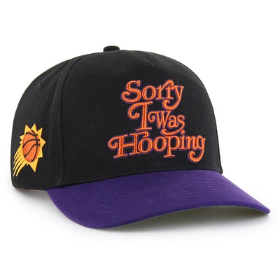 Men's '47 x Brand Seen Sorry I Was Hooping Black/Purple Phoenix Suns Two-Tone Hitch Adjustable Hat