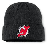 Men's Fanatics  Black New Jersey Devils 2024 NHL Global Series Cuffed Knit Hat