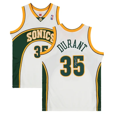 Kevin Durant Seattle SuperSonics Autographed Mitchell & Ness White 2007-08 Authentic Jersey