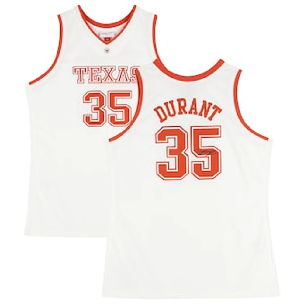 Kevin Durant Texas Longhorns Autographed Mitchell & Ness White 2006-07 Authentic Jersey