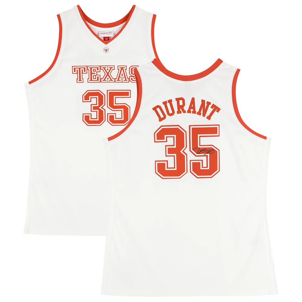 Kevin Durant Texas Longhorns Autographed Mitchell & Ness White 2006-07 Authentic Jersey