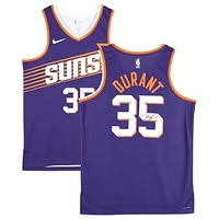 Kevin Durant Phoenix Suns Autographed Nike Purple 2023-24 Icon Edition Swingman Jersey