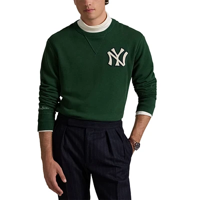 Men's Polo Ralph Lauren  Green New York Yankees Pullover Sweatshirt