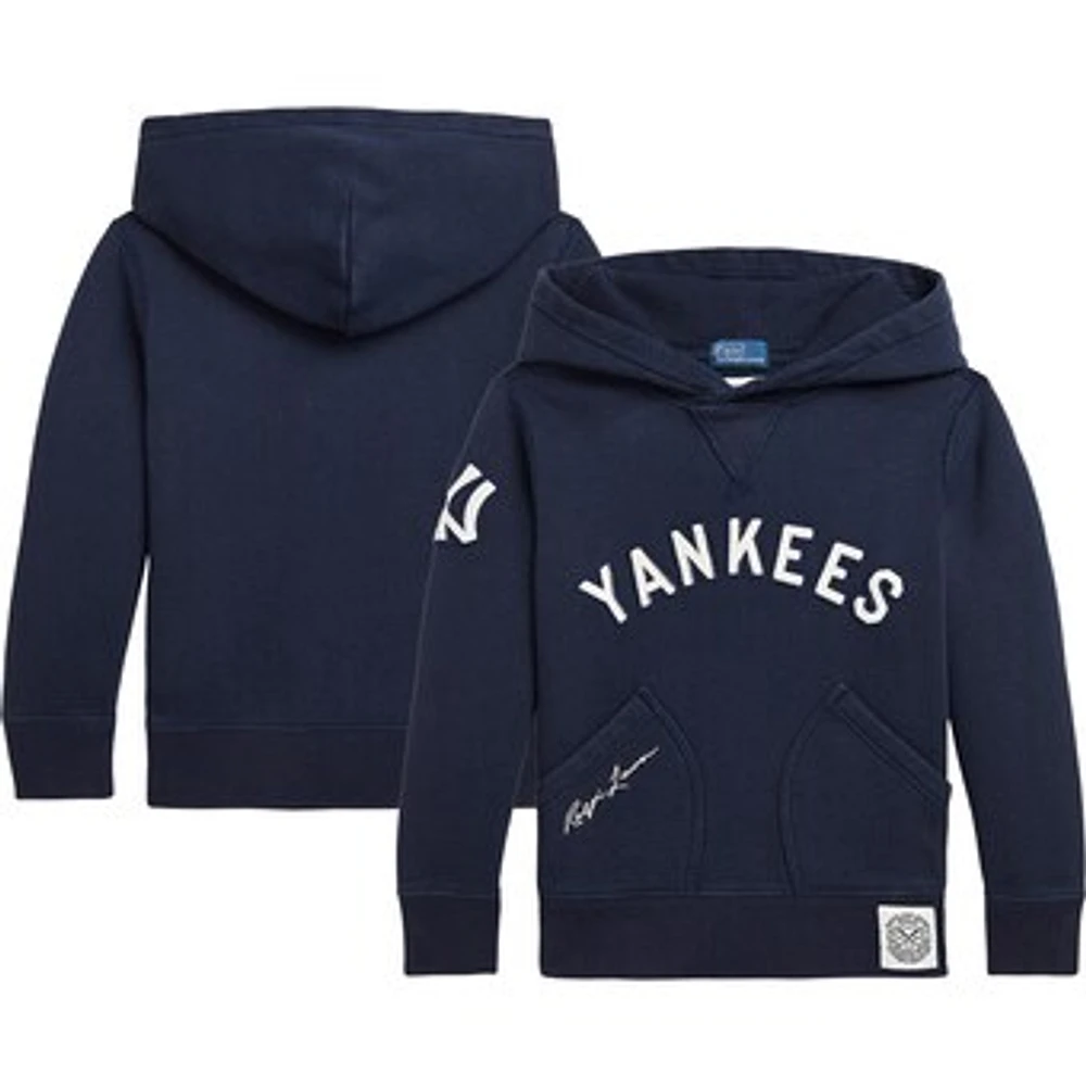 Youth Polo Ralph Lauren Navy New York Yankees Pullover Hoodie