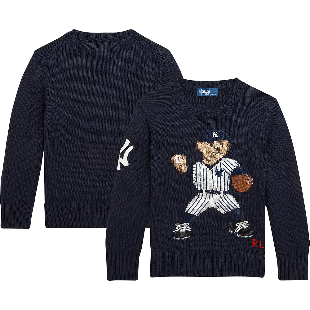 Youth Polo Ralph Lauren Navy New York Yankees Pullover Sweater