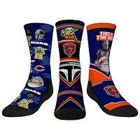 Youth Rock Em Socks Chicago Bears 3-Pack Mandalorian Crew