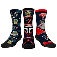 Youth Rock Em Socks Houston Texans 3-Pack Mandalorian Crew