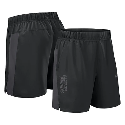 Men's Nike Black Carolina Panthers Woven Victory Performance Shorts